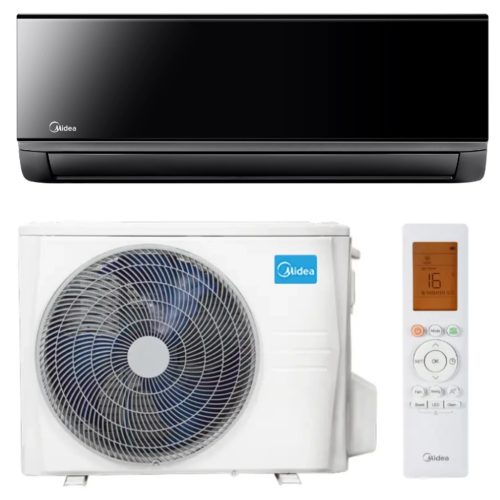 MIDEA XTREME SAVE MG2X-12-BL-SP (MSAGAU-12HRFNX-BL/MOX102-12HFN8) FEKETE MONO OLDALFALI KLÍMA SZETT 3,5KW