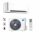 MIDEA BREEZELESS E MCB-12-SP (CB1-12HRFN8-I / CB1-12HFNX-O) KLÍMA MONO OLDALFALI SZETT 3,5KW