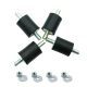 KLÍMA KÜLTÉRI REZGÉSCSILLAPÍTÓ GUMIBAK TECNOSYSTEMI S125 SCC500025 125X80 M18 (240KG TEHERBÍRÁS ÖSSZESEN) 4DB/CSOMAG