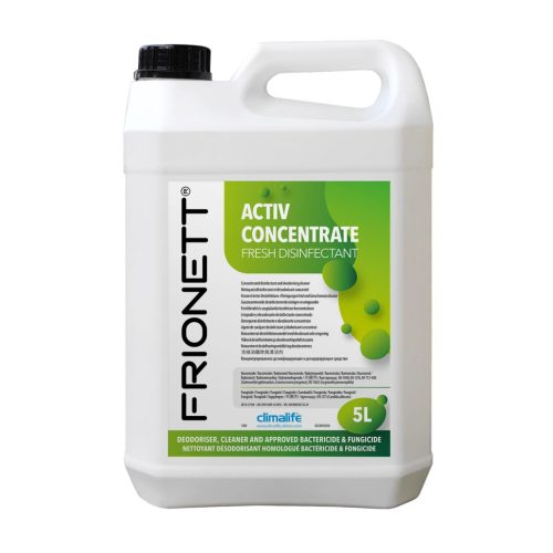 FRIONETT ACTIV 5 LITER KLÍMABERENDEZÉS TISZTÍTÓ ÉS FERTŐTLENÍTŐ KONCENTRÁTUM